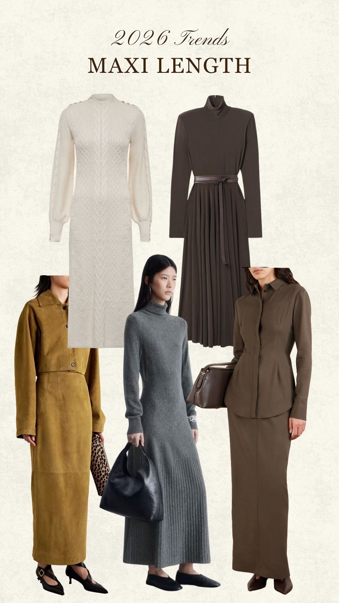 My favourite pieces for the maxi length trend 🤍 maxi skirts and column dresses for a chic and elevated wardrobe 🫶🏼

#LTKdresses #LTKwinter #LTKluxury