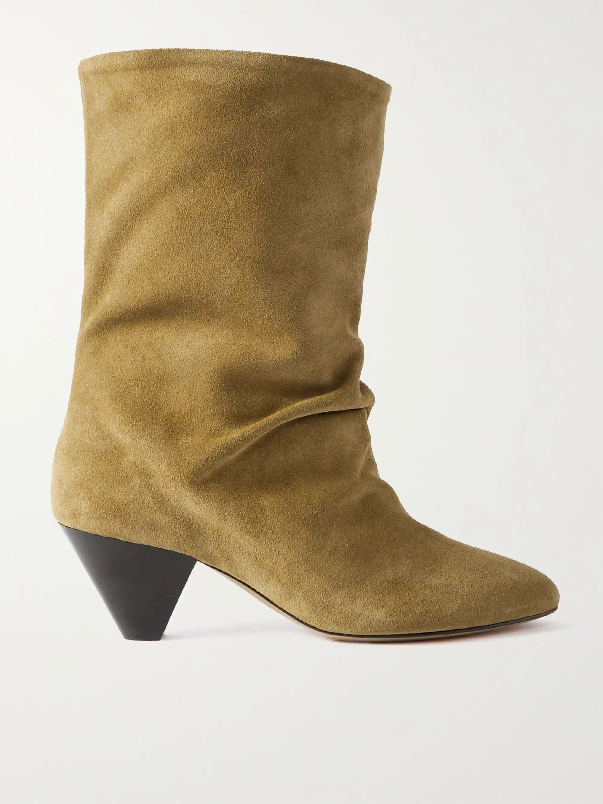 Reachi gathered suede ankle boots | NET-A-PORTER APAC