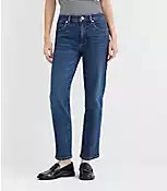 Rivete Curvy Mid Rise Slim Jeans in Muse Wash | LOFT