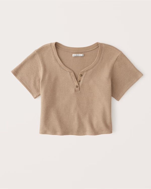 Waffle Lounge Henley Tee | Abercrombie & Fitch (US)