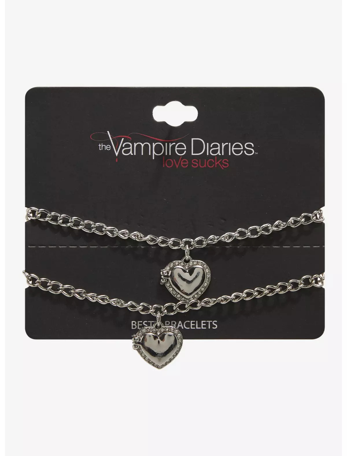 The Vampire Diaries Stefan & Damon Locket Best Friend Bracelet Set | Hot Topic | Hot Topic