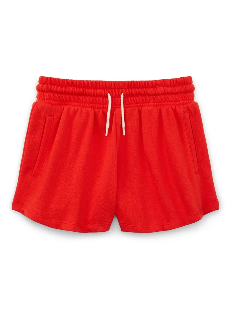 Weekend Academy Girls French Terry Pull-On Shorts, Sizes 4-18 | Walmart (US)