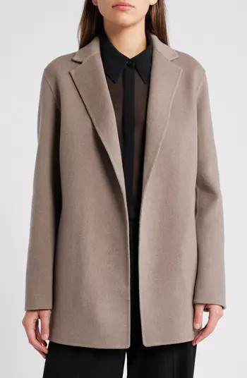 Open Front Wool Blend Blazer | Nordstrom