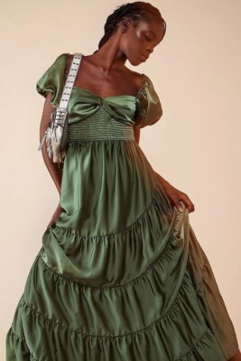 Free People Sundrenched Silky  Maxi Dress Size M | eBay US