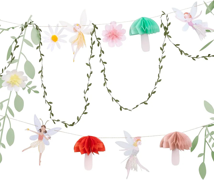 Meri Meri Fairy Garland - 10' Party Garland with Excess Cord for Fairy Party Decorations | Amazon (US)
