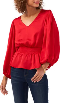 Click for more info about Smocked Peplum Blouse