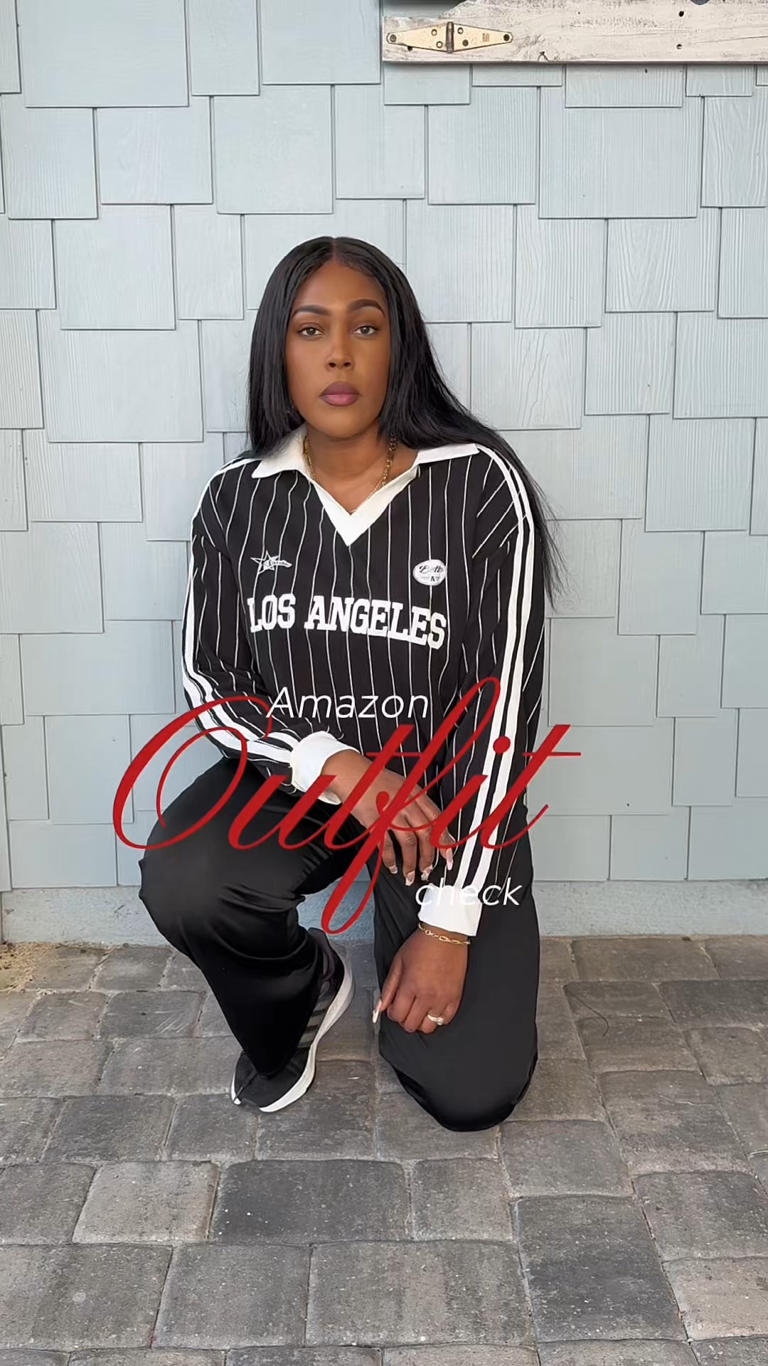 🚨 This oversized Los Angeles pinstripe jersey is a must-have! Perfect for game days, concerts, or just everyday wear! The oversized fit hits different 🖤⚾

#LTKgrwm #LTKootd