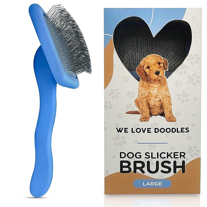 We Love Doodles Dog Slicker Brush - Dog Doodle Brush for Grooming Pet Hair Dog Brush - Poodle Bru... | Amazon (US)