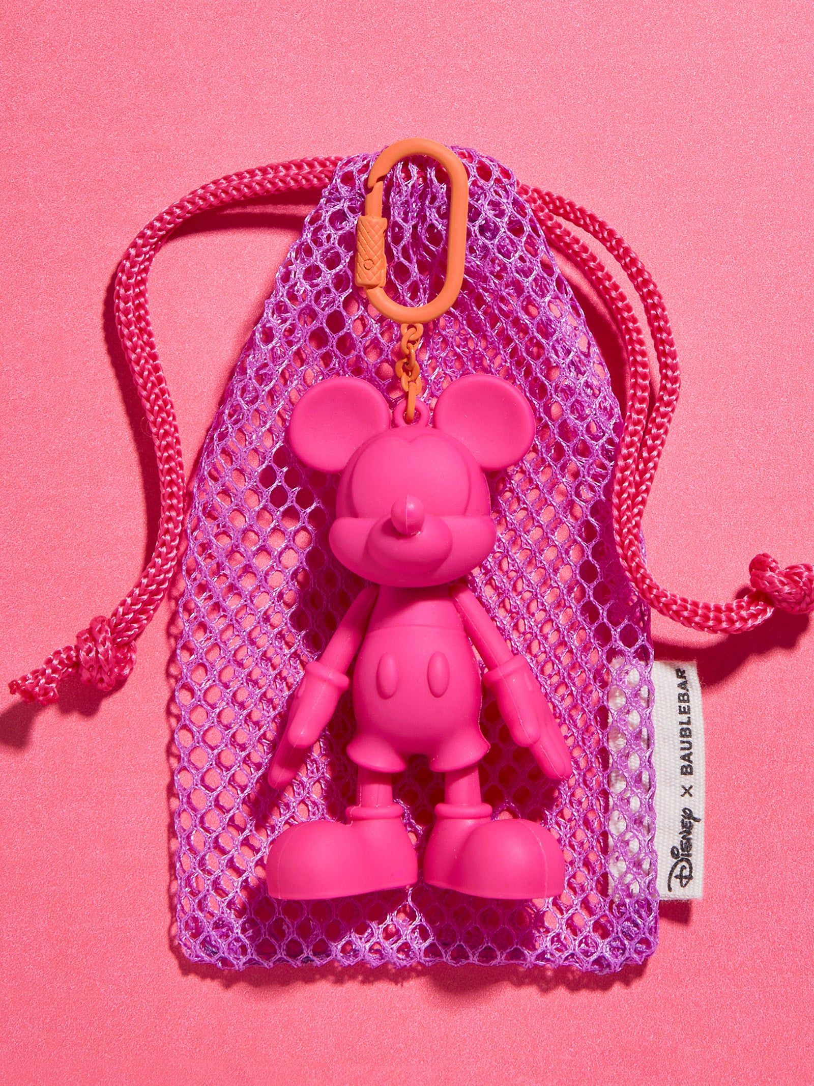 Sport Edition Mickey Mouse Disney Bag Charm - Hot Pink | BaubleBar (US)