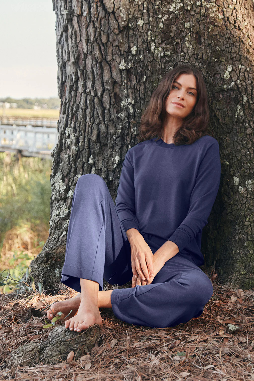 Relax Pants Set in English Navy | Lake Pajamas