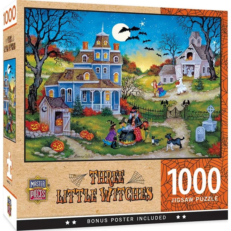 MasterPieces 1000 Piece Halloween Jigsaw Puzzle - Three Little Witches | Walmart (US)