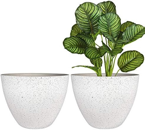Amazon.com : Flower Pots Outdoor Indoor Planter - 11.3 inch Garden Plant Pots Tree Planter for Pa... | Amazon (US)