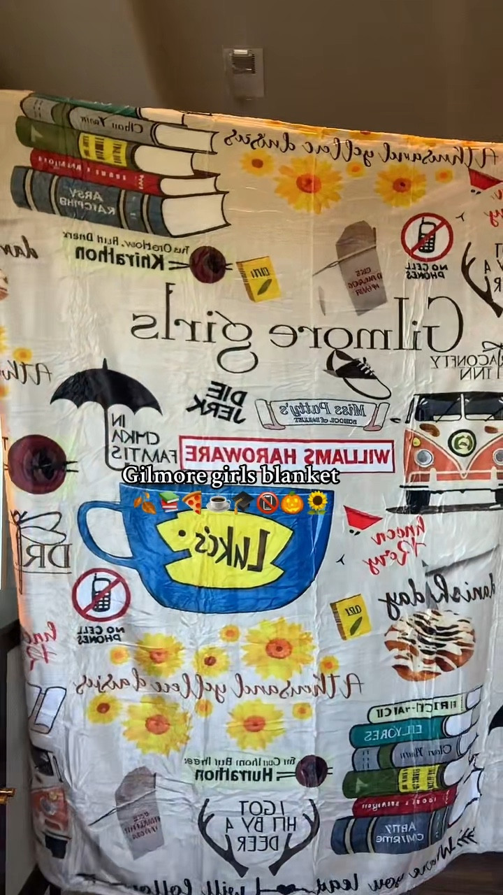 Gilmore girls fan - you need this blanket!! ✨🎃📚☕️🥡 #gilmoregirls 

#LTKSaleAlert #LTKFindsUnder50