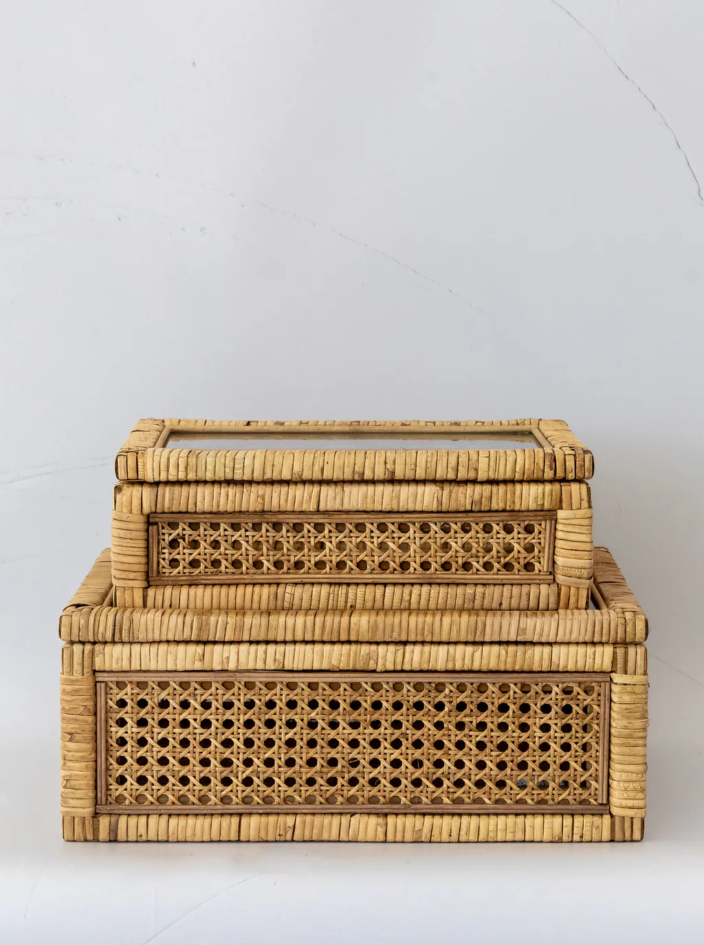 Rattan Display Boxes | Set of 2 | House of Jade Home