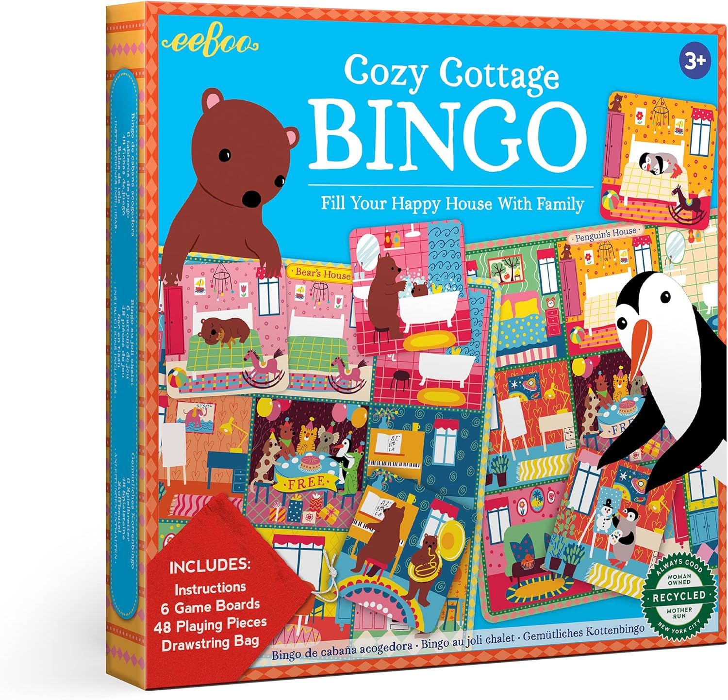 eeBoo Cozy Cottage Bingo,Multi,1 ea | Amazon (US)