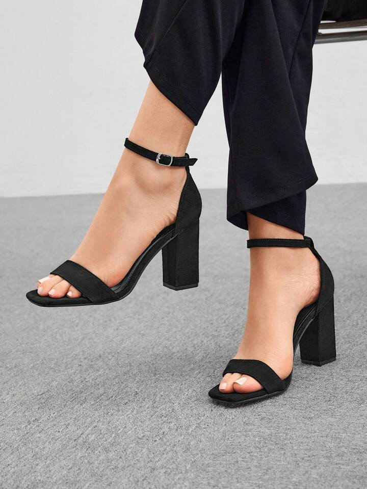 CUCCOO BIZCHIC Elegante scarpin feminino de cor sólida, elegante e conciso | SHEIN