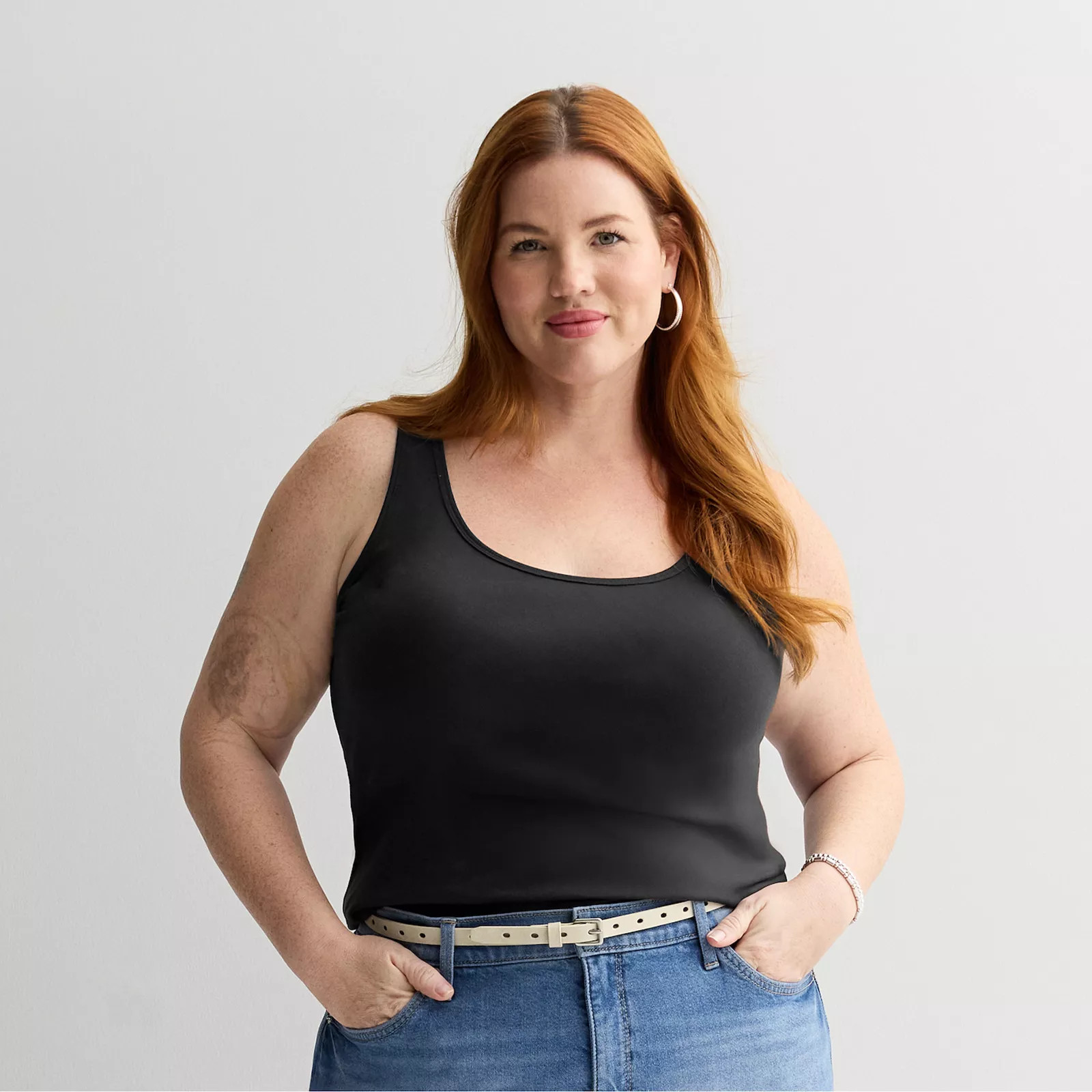 Plus Size Sonoma Goods For Life® Everyday Layering Tank Top | Kohl's