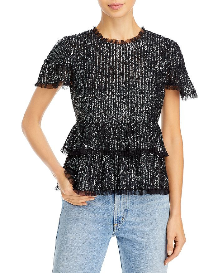 Sequin Baby Doll Top | Bloomingdale's (US)