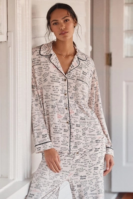 The LyreBird ModaLuxe Long-Sleeve Pajama Shirt | Anthropologie (US)