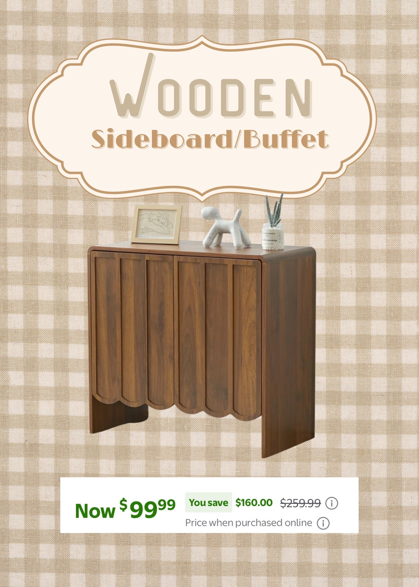 How CUTE is this wooden sideboard?!? This would be so perfect for a dining room or entry space! And the fact that it’s less than $100 currently 😳 

#LTKCyberWeek #LTKFindsUnder100 #LTKHome