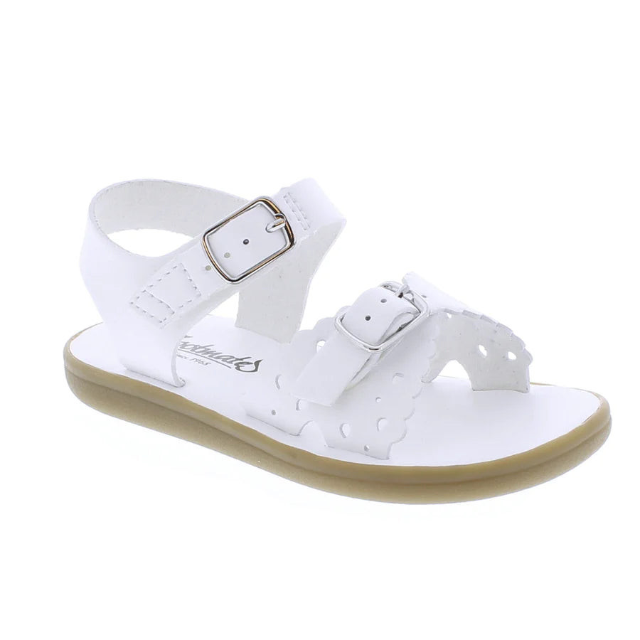 Footmates Eco-Ariel Sandal - White Micro | The Horseshoe Crab