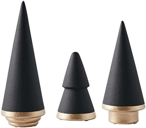 Simple Elegant Ceramic Christmas Tree Tabletop Counter Centerpiece Mantel Shelf Home Decor Accent... | Amazon (US)