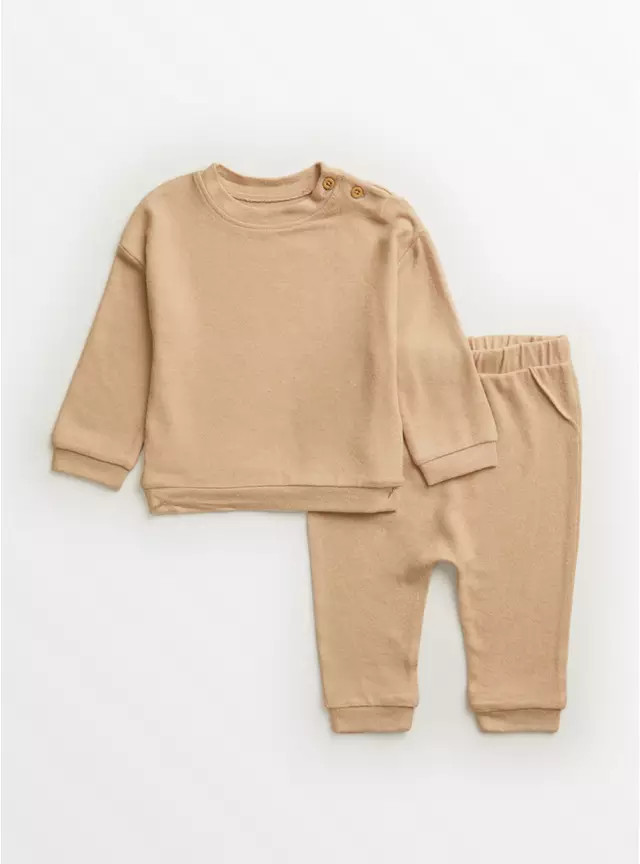 Buy Beige Soft Knit Top & Bottoms 12-18 months | Outfits and sets | Tu | Tu Clothing