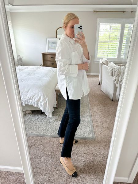 Fall workwear look from Nordstrom. I love these cap toe flats and oversized button up shirt. 

#LTKworkwear #LTKstyletip #LTKSeasonal