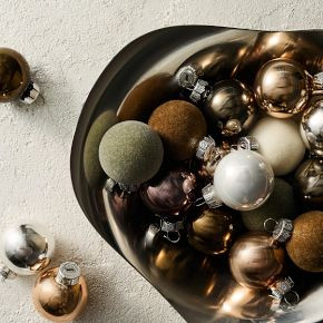 Small Glass Ball Ornaments (Set of 25) - Neutrals | West Elm (US)