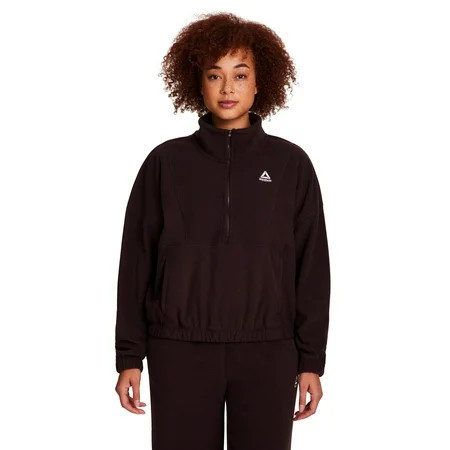 Reebok Women's and Women's Plus Cozy Half Zip Pullover, Sizes XS-4X | Walmart (US)