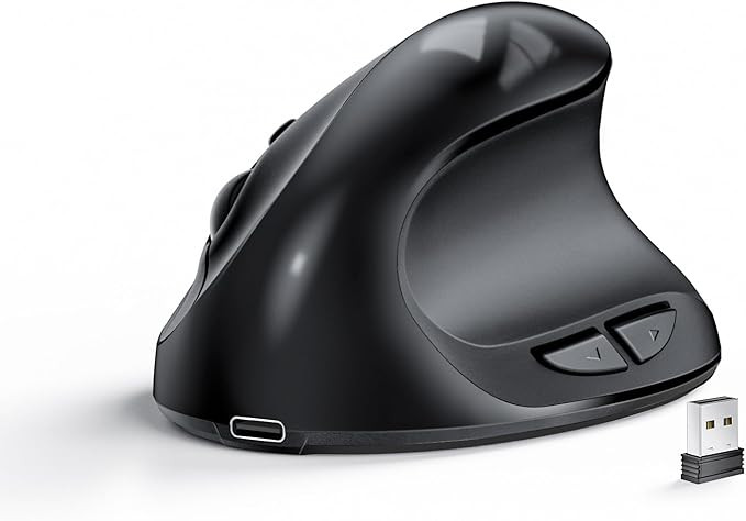 Lekvey Ergonomic Mouse, Vertical Wireless Mouse for Small/Medium Hands, Rechargeable with USB Rec... | Amazon (US)