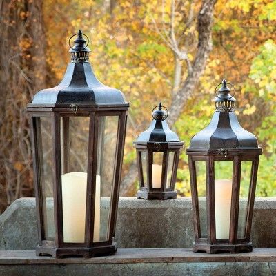 Park Hill Collection Hillcrest Lantern Set of 3 | Target