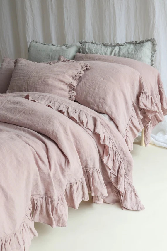 LINEN DUVET COVER . Linen Bedding Set . Shabby Chic Linen | Etsy | Etsy (US)