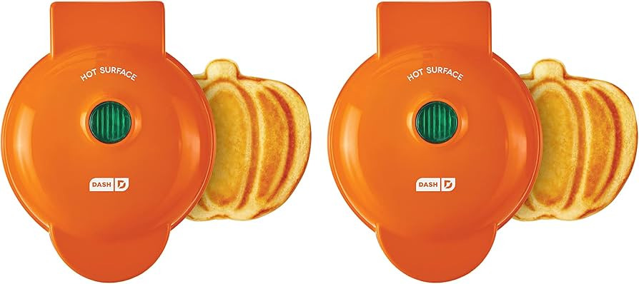 Dash Mini Waffle Maker (2 Pack) for Individual Waffles Hash Browns, Keto Chaffles with Easy to Cl... | Amazon (US)