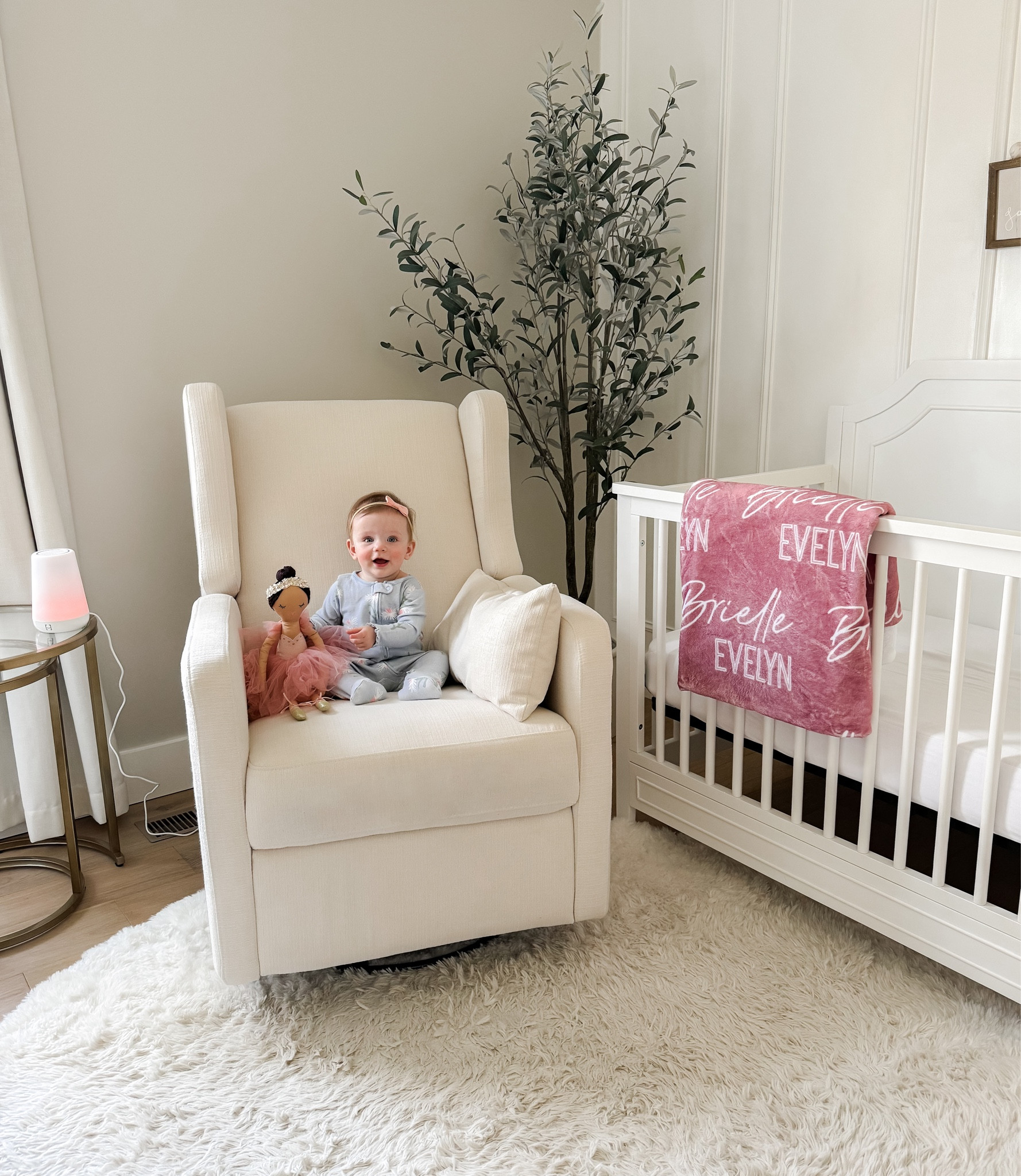 My little princess 👑 💕

Baby nursery // neutral nursery // baby essentials // cream rocking chair // neutral rocking chair // white baby crib // baby girl nursery // pink baby blanket // baby girl toys // baby girl gifts // olive tree // nursery decor // nursery ideas // baby girl finds 

#LTKbump #LTKbaby #LTKhome