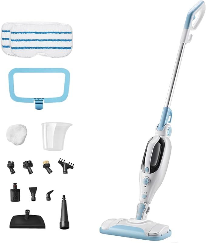 DOKER Steam Mop Cleaner - Handheld Detachable Floor Steamer for Hardwood Floor Cleaning w/ 11 Acc... | Amazon (US)