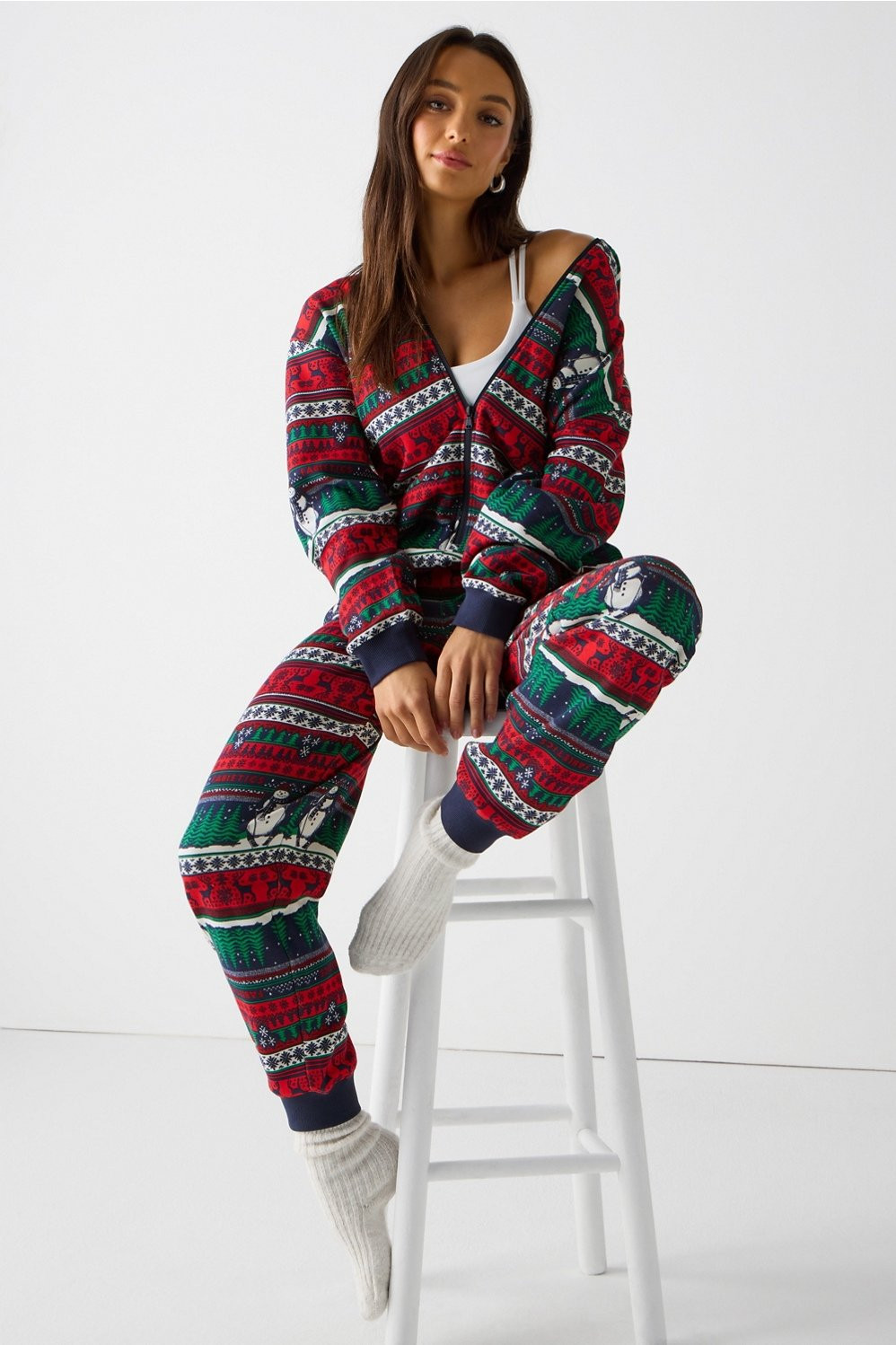 Cozy Fleece Hooded Onesie | Fabletics
