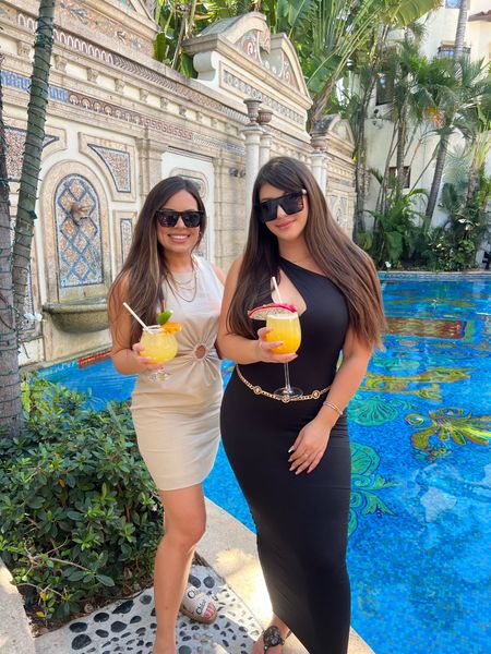 Brunch at the Versace mansion! And you can never go wrong with a stretchy long black dress or short linen dress! I linked both outfits below for the perfect upscale brunch! #dresses #lbd #longblackdress #linendress #brunchoutfit #neutrals #springoutfit #summeroutfit #ltkshoecrush

#LTKFind #LTKstyletip #LTKunder100