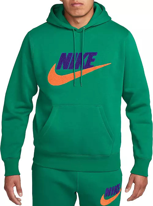 Nike Men's Club Fleece Brushed-Back Chenille Futura Hoodie | Dick's Sporting Goods