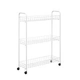 Honey-Can-Do Crt-01149 3-Tier Laundry Cart, 23"L x 8"W x 31"H, White | Amazon (US)