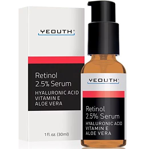 YEOUTH Retinol Serum 2.5% with Hyaluronic Acid, Aloe Vera, Vitamin E - Boost Collagen Production,... | Walmart (US)