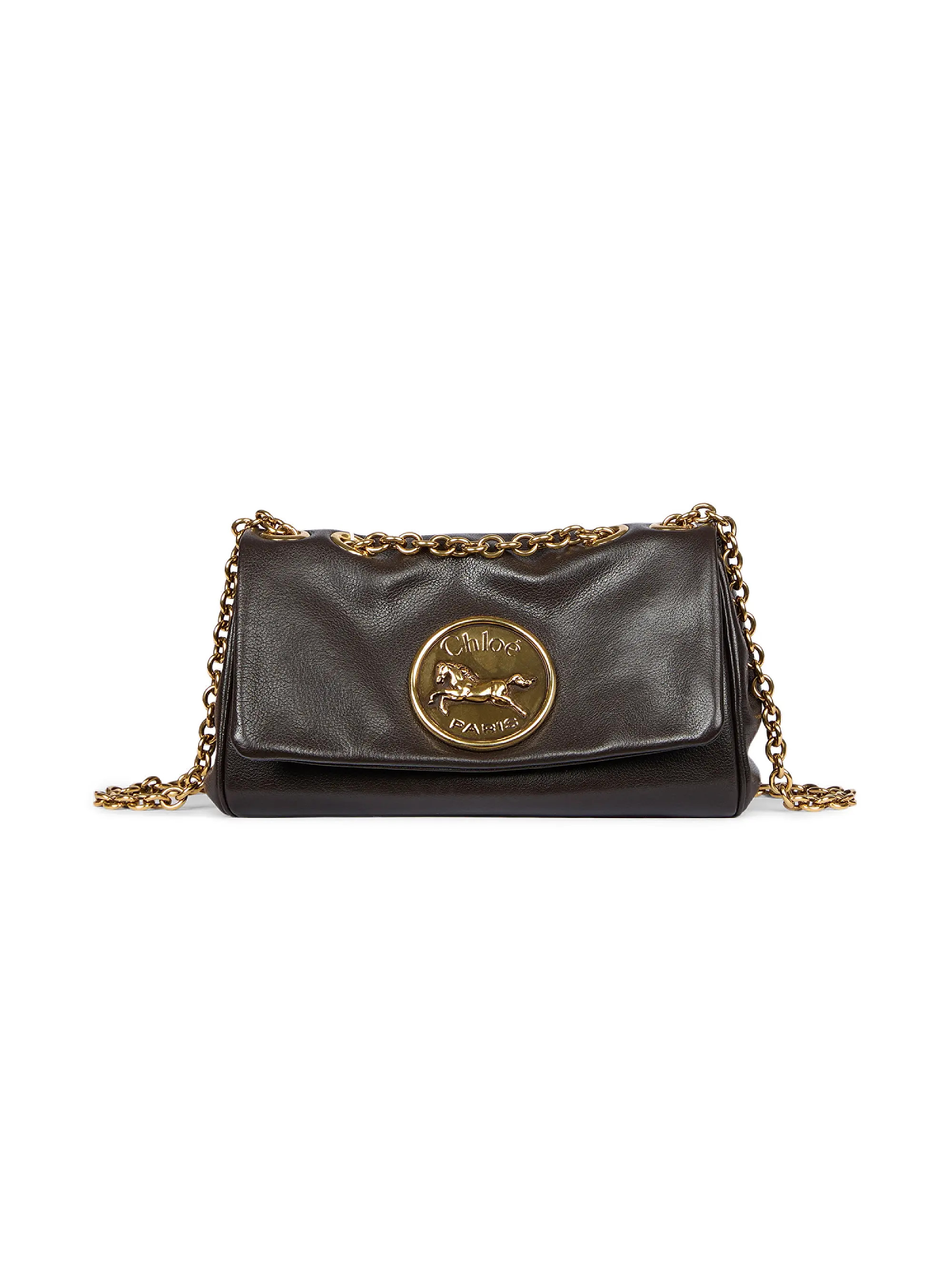 Small Heritage Leather Chain Shoulder Bag | Saks Fifth Avenue