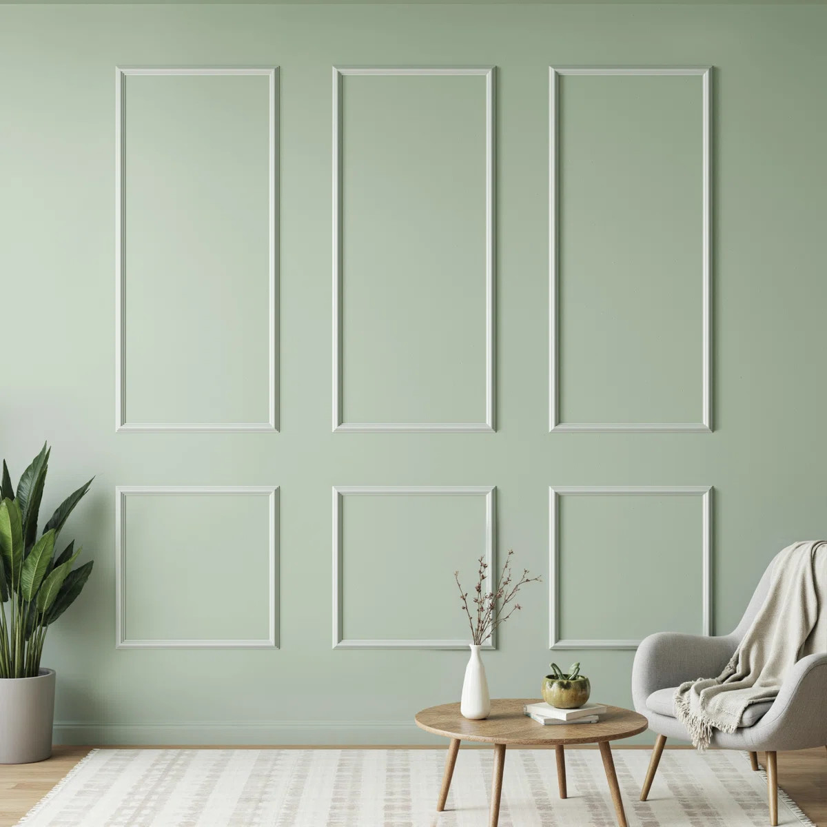 Wall Moulding Kit, Ready to Assemble Wainscoting Accent Panel ,Polystyrene Wainscoting Panels for... | Wayfair North America