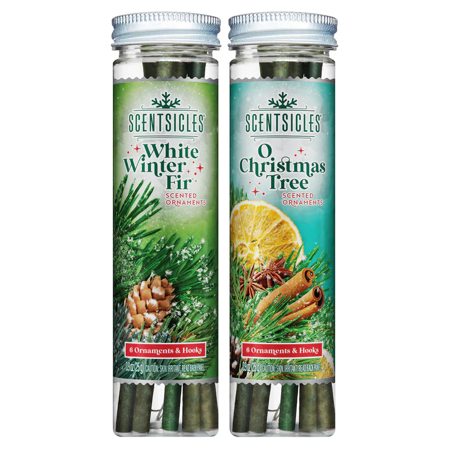 Scentsicles, 6pc Stick, White Winter Fir & O Christmas Tree- 2 Pack | National Tree Company