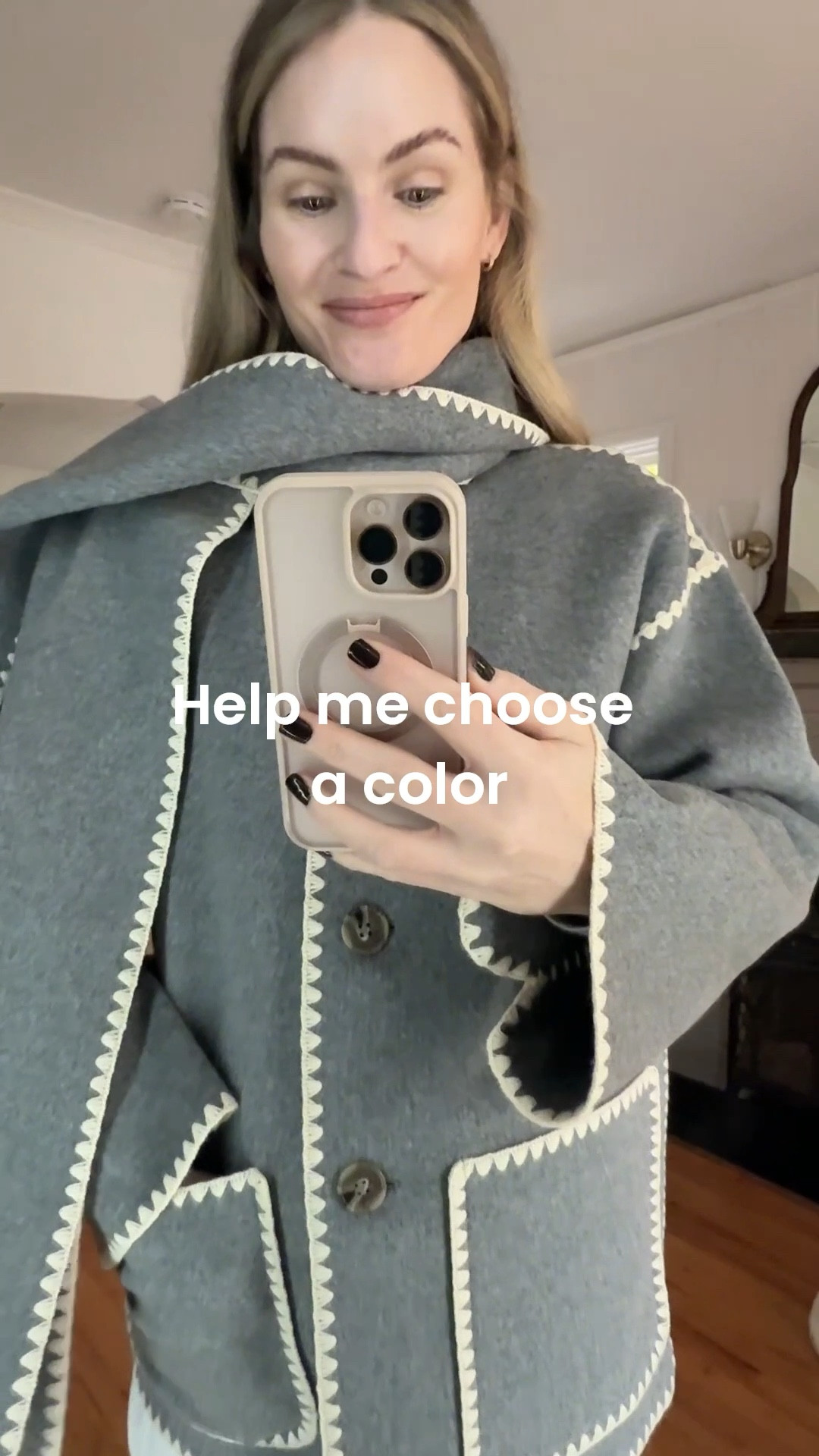 Which color should I choose? By the way, this is the most stunning quality wool scarf coat by quince! #coats #woolcoats #fallfashion #scarfcoat

#LTKStyleTip #LTKGiftGuide #LTKPetite