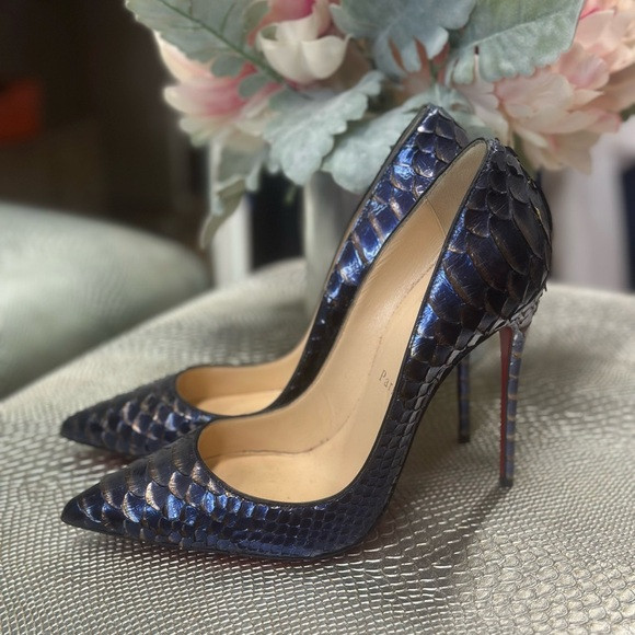 Christian Louboutin Python So Kate Pumps (Blue/Black Exotic) | Poshmark