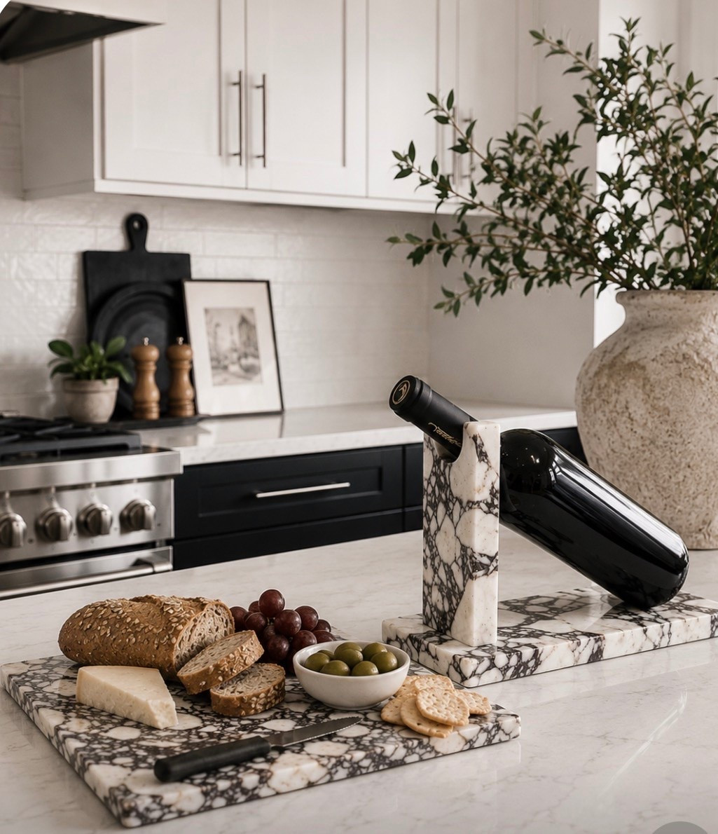 Marble serving platter and wine holder!

#LTKHome