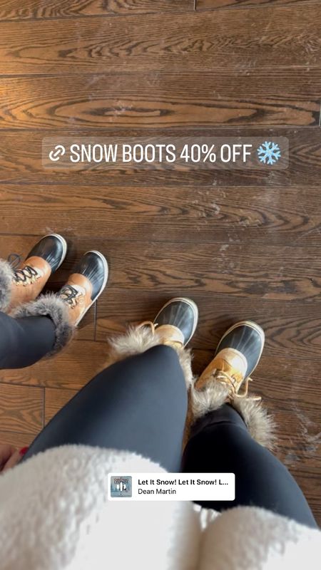 Snow boots from Sorel on major sale! Worn here with Spanx of course 
Winter outfit sale 

#LTKsalealert #LTKCyberWeek #LTKSeasonal