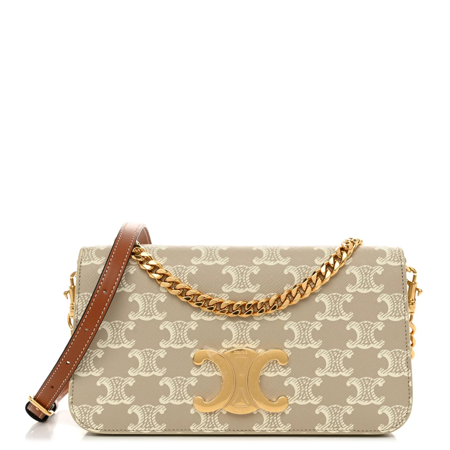 Canvas Calfskin Triomphe Multipochette Grege | FASHIONPHILE (US)