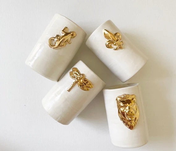 Hand-built Dragonfly Tumbler 10 Fl Oz With 22k Gold Luster  | Etsy | Etsy (US)